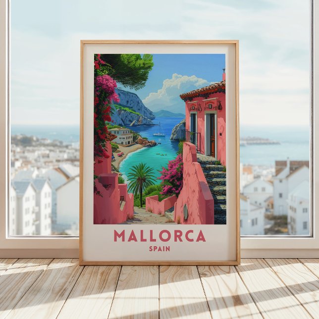 Mallorca Spain Travel Print Poster Wall Art (Skapare uppladdad)