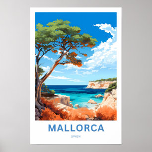 Mallorca Spain Travel Skriv ut Poster