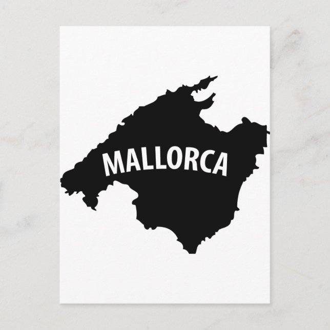mallorca-spaltekontur ikon vykort (Framsida)