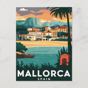 Mallorca, Spanien Beach Stylist Vykort