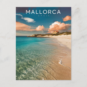 Mallorca, Spanien, Beach Travel Vykort