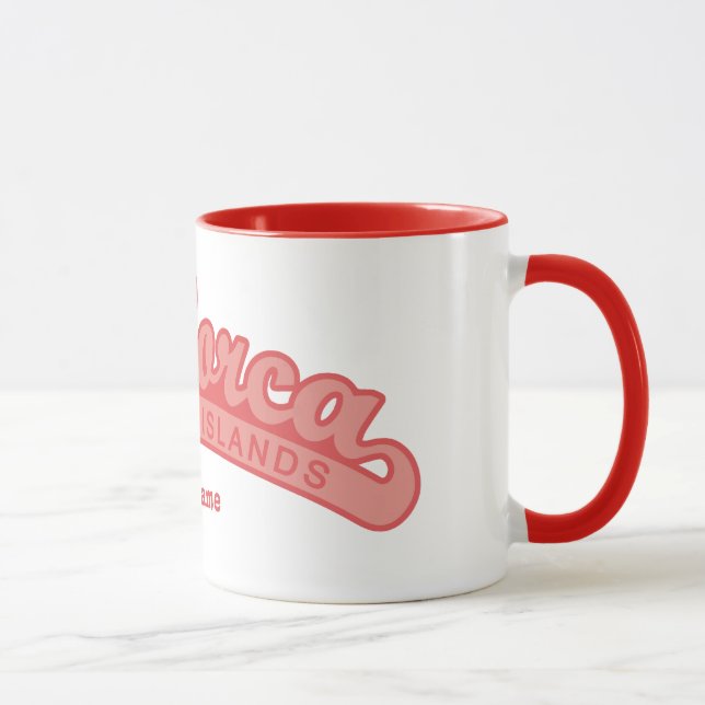 MALLORCA Spanien beställnings- monogrammuggar Mugg (Höger)