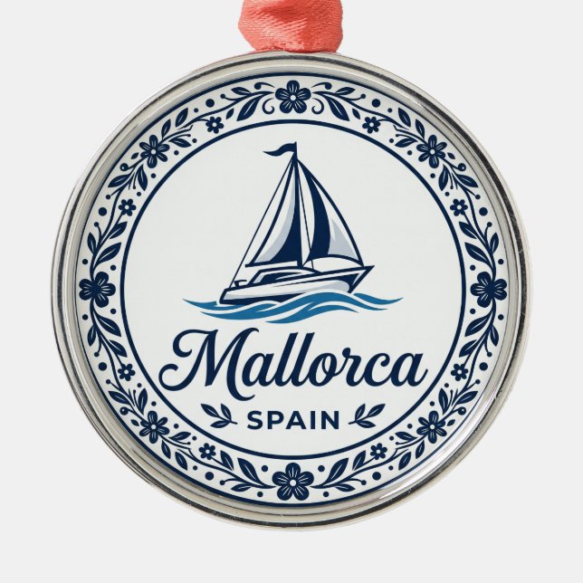 Mallorca Spanien Julgransprydnad Metall (Framsidan)