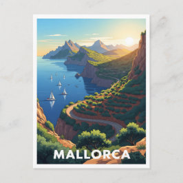 Mallorca, Spanien - Kustvägen Vykort