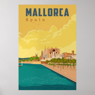 Mallorca, Spanien Poster