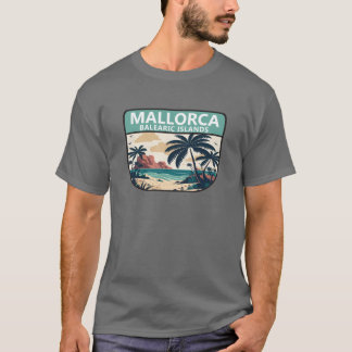 Mallorca Spanien Strand Retro Emblem flicka T Shirt