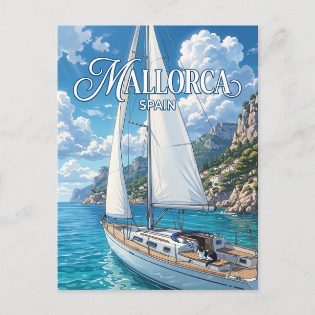 Mallorca Spanien Vykort (Framsida)