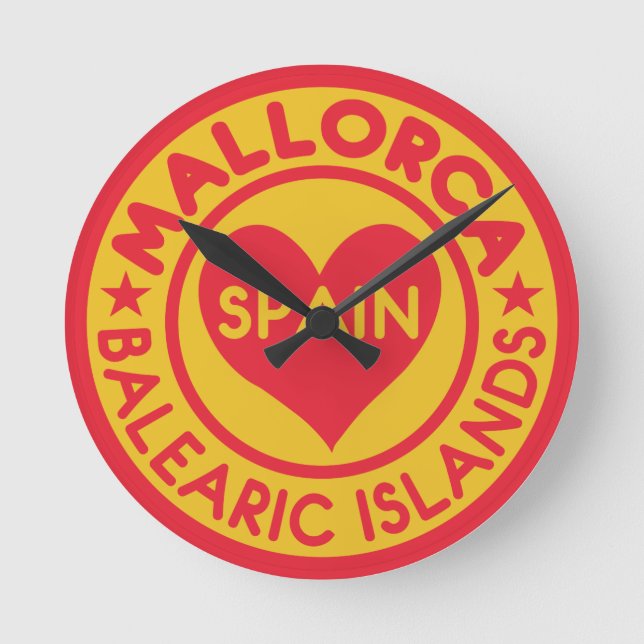 MALLORCA Spaniens väggklocka (Framsida)