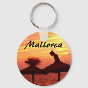 Mallorca Sunset Travel Photo Souvenir Nyckelring