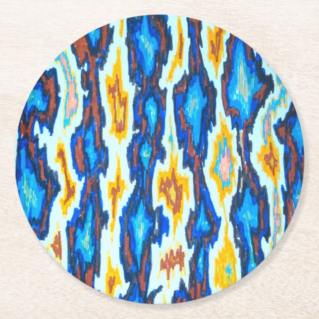 Mallorca Underlägg Papper Rund (Framsidan)