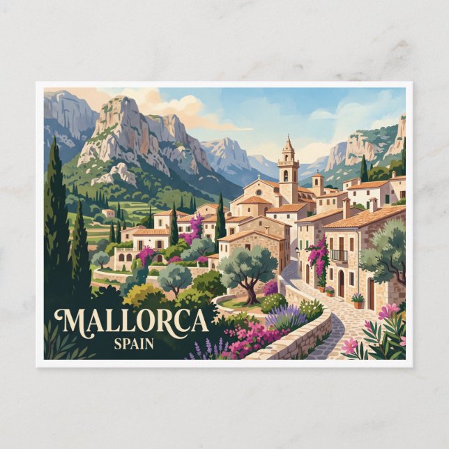 Mallorca Valldemossa Spanien Vykort (Framsida)