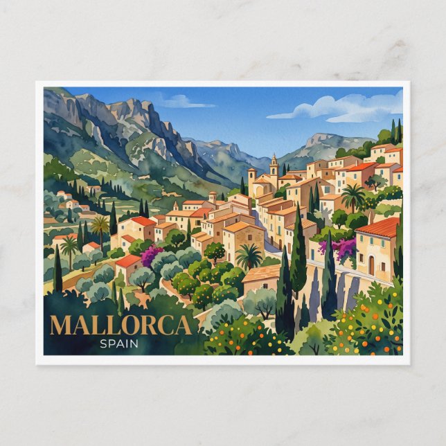 Mallorca Valldemossa Spanien Vykort (Framsida)
