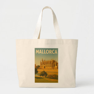 Mallorca Vintage Retro Katedral Jumbo Tygkasse
