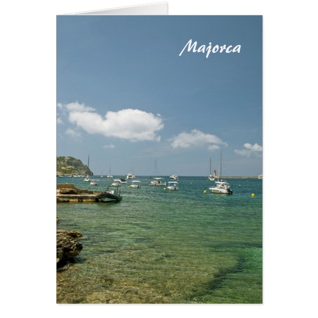 Mallorcakortet Hälsningskort (Framsidan)
