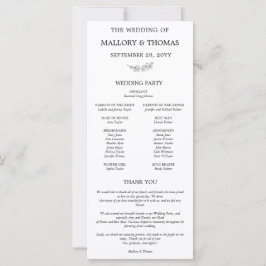 Mallory Elegant Svart och Vitt Minimalistiskt Bröl