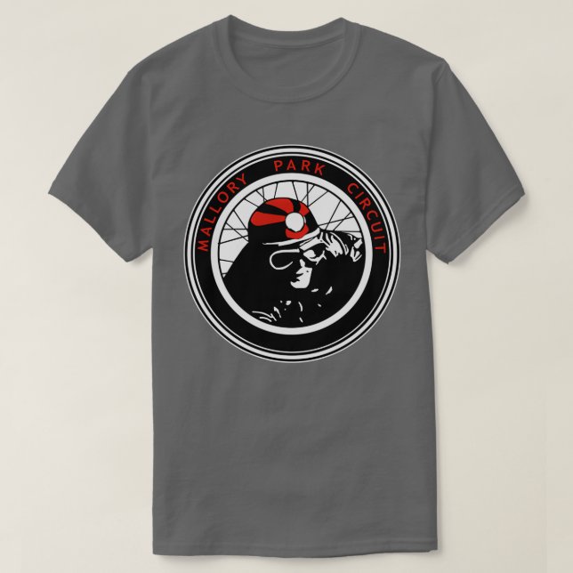 Mallory Park Circuit amp Sticker T Shirt (Design framsida)