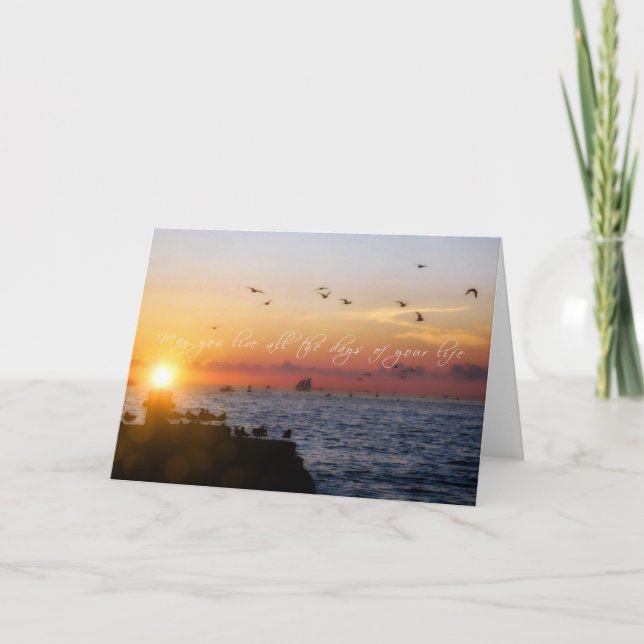 MALLORY SQUARE SUNSET Greeting Card Tack Kort (Framsida)
