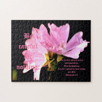 Mallow Bouquet Philippians 4:6 Pussel