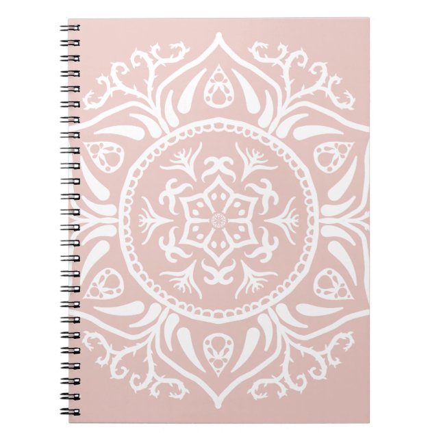 Mallow Mandala Anteckningsbok (Framsidan)