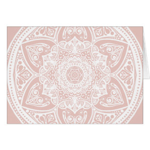 Mallow Mandala Hälsningskort