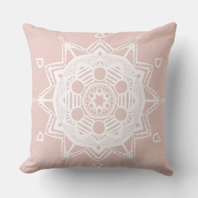 Mallow Mandala Kudde (Framsida)