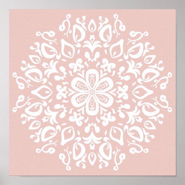 Mallow Mandala Poster (Framsidan)