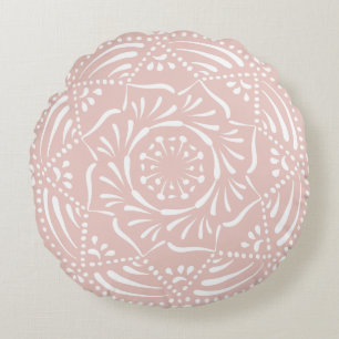 Mallow Mandala Rund Kudde