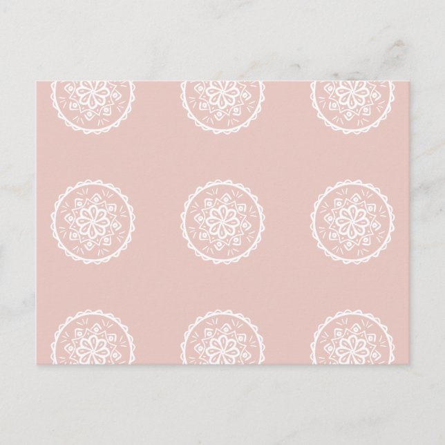 Mallow Mandala Vykort (Framsida)