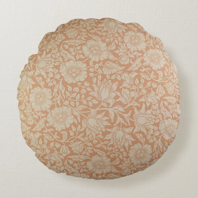 "Mallow" tapetdesign Rund Kudde (Framsidan)