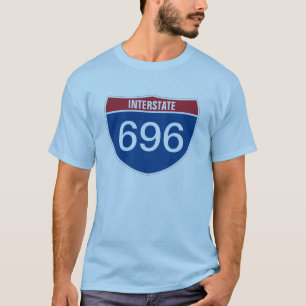 Malltext INTERSTATE TRE DIGIT NUMMER T Shirt