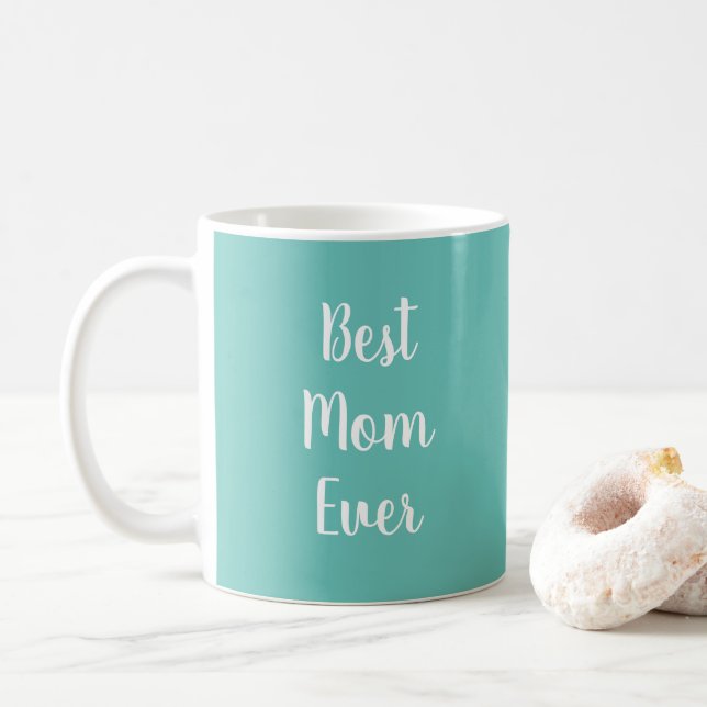 Malltypografi för bästa Mamma någonsin-Elegant Kaffemugg (Med munk)