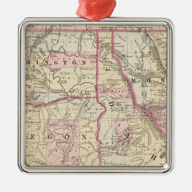 Malm tvättar, Ida, Mont Julgransprydnad Metall (Framsidan)