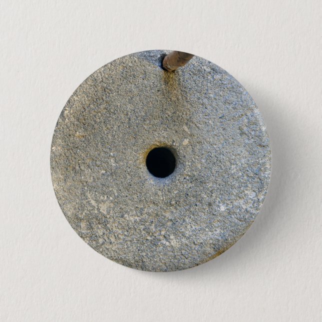 Malmkvarnstensmjöl (mjöl av vete) flint spannmålsb knapp (Framsida)