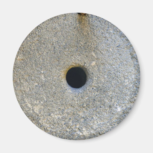 Malmkvarnstensmjöl (mjöl av vete) flint spannmålsb magnet (Framsidan)