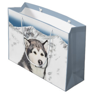 Malmmålning i Alaska - Cute Original Hund Art