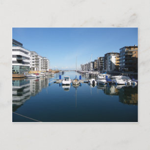 Malmo Marina Sverige Sunny Photo Vykort