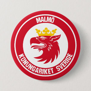 Malmö Round Emblem Knapp