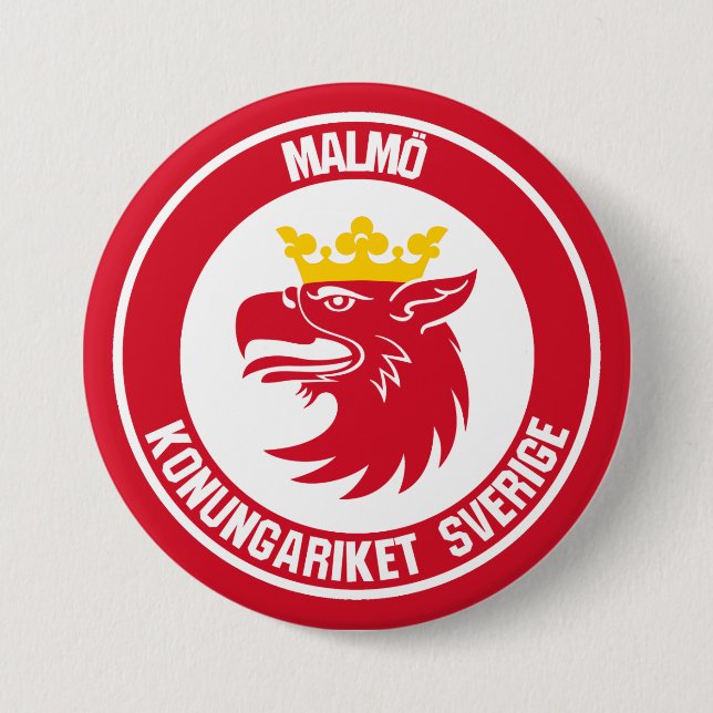 Malmö Round Emblem Knapp (Framsida)