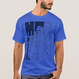 Malmo Scania Sverige City Karta Typography Coastal T Shirt