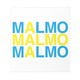 MALMO Svenska Flagga Anteckningsblock