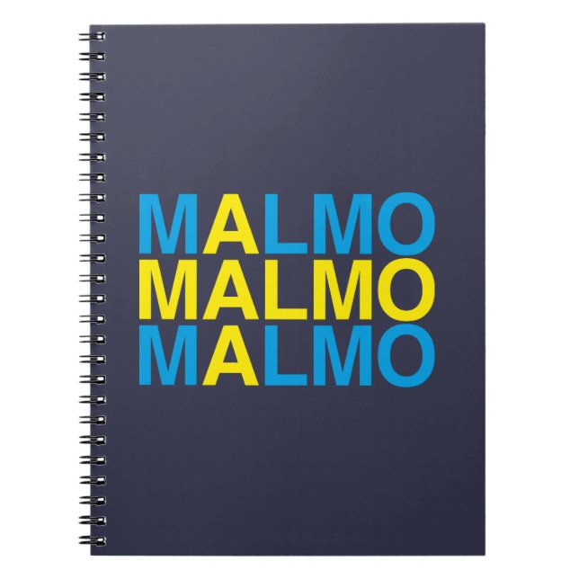 MALMO Svenska Flagga Anteckningsbok (Framsidan)