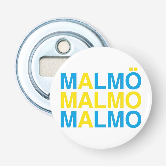 MALMO Svenska Flagga Flasköppnare (Framsidan)