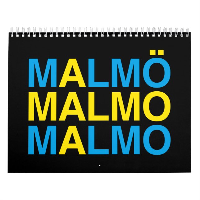 MALMO Svenska Flagga Kalender (Omslag)