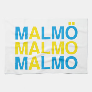 MALMO Svenska Flagga Kökshandduk