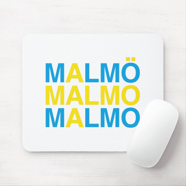MALMO Svenska Flagga Musmatta (Med mus)
