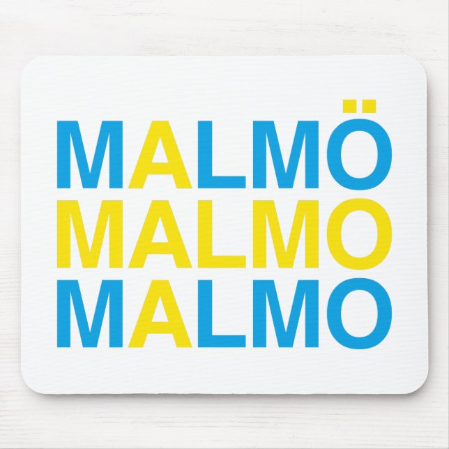 MALMO Svenska Flagga Musmatta (Framsidan)