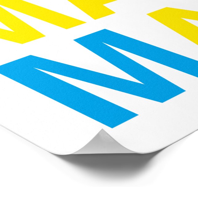 MALMO Svenska Flagga Poster (Hörn)