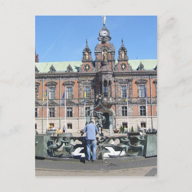 Malmö Sverige - City Hall Vykort (Framsida)