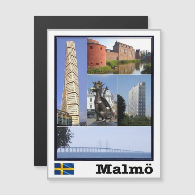Malmö - Sverige - Mosaic - (Fram/baksida)