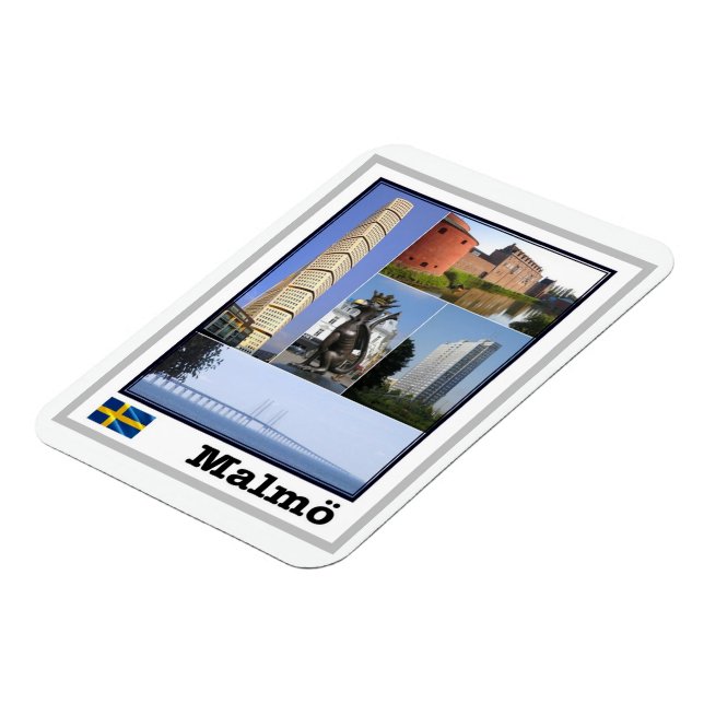 Malmö - Sverige - Mosaic - Magnet (Vänstra Sidan)